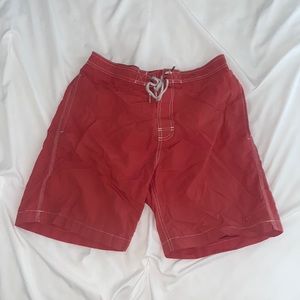 Men’s salmon colored swim trunk black-brown 1826 brand